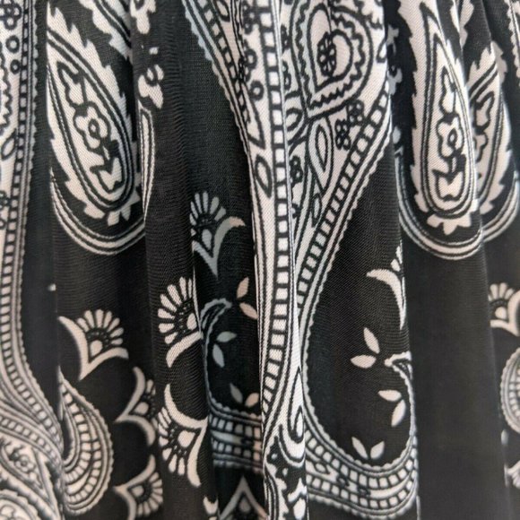 Majora Black and White Strapless Stretch Maxi Dress Size M - Picture 3 of 6